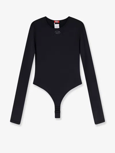 Diesel Women Angelina-utlt Nylon Bodysuit In Brown
