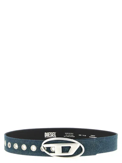 Diesel B 1dr Belt Adjustable Fit Multiple Eyelets In Blue