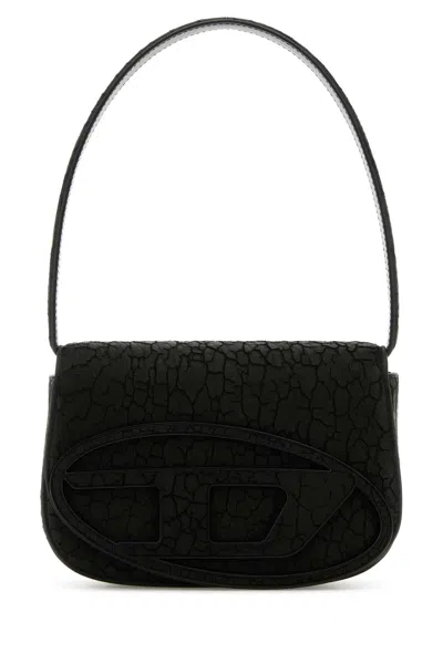Diesel Women Black Leather 1dr Shoulder Bag
