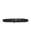 Diesel Women Black Leather B-1dr 25 Belt
