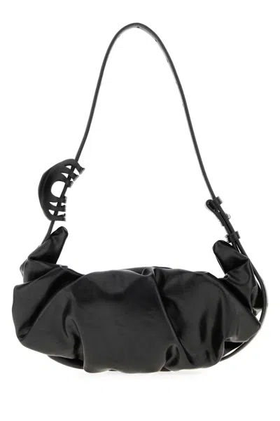 Diesel Women Black Synthetic Leather Grab-d Shoulder Bag