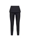 Diesel Women Blue Jersey P-hour-bond Trousers In Black