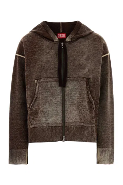 Diesel Wool Jacket In Brown
