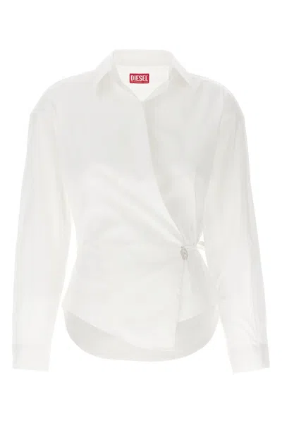 Diesel C-delphi Shirt And Blouse In White