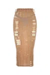 Diesel M-calina Midi Skirt In Brown