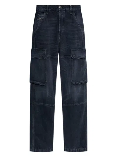DIESEL WOMEN'S CARGO DENIM JEANS