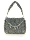 Diesel Charm-d Shoulder Bag In Gray
