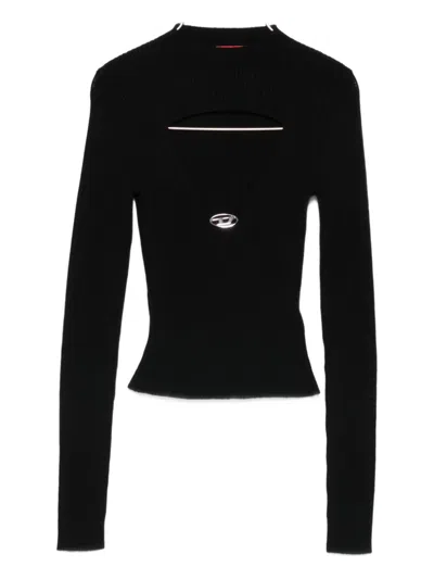Diesel Women Cutout Scollo Maglia G.collo In Multi