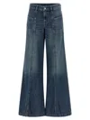 Diesel D-akii Stonewashed Flared Jeans In Blue
