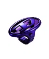 Diesel D-era Purple Stainless Steel Ring Watch In Purple