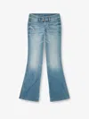 Diesel Whisper Low Waist Slim Leg Flared Jeans In Blue