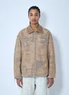 Diesel Tan D-ivar-fsg Denim Jacket In Cream