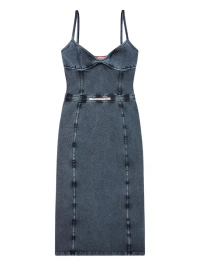 DIESEL DIESEL WOMEN D-ONY MIDI DENIM DRESS