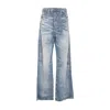 Diesel Relaxed Fit Wide Leg Trousers With Pockets In Blue
