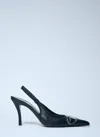 Diesel Venus Leather Slingback Pumps Kitten Heel In Black
