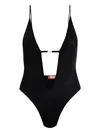 Diesel Daisydnm Onepiece Swimsuit In Black