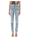 Diesel De-isla Super Skinny Jeans In Light Blue