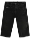Diesel De-keate Denim Shorts In Multicolor