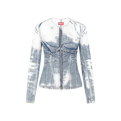 Diesel Women's De-milly Jacket In Blue