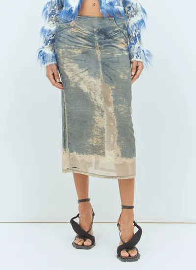 DIESEL DIESEL WOMEN DE-PRA-MINI-FSF MIDI SKIRT