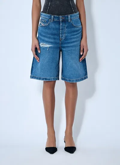 Diesel Women De-sire-shorts In Blue