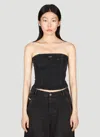 Diesel De Ville Strapless Denim Top In Black