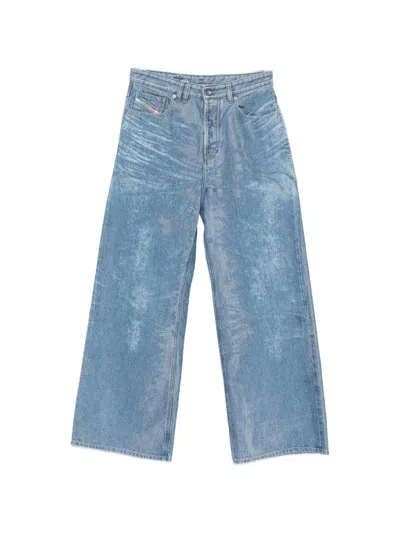 Diesel 1996 D-sire Wide-leg Five-pocket Jeans In Blue