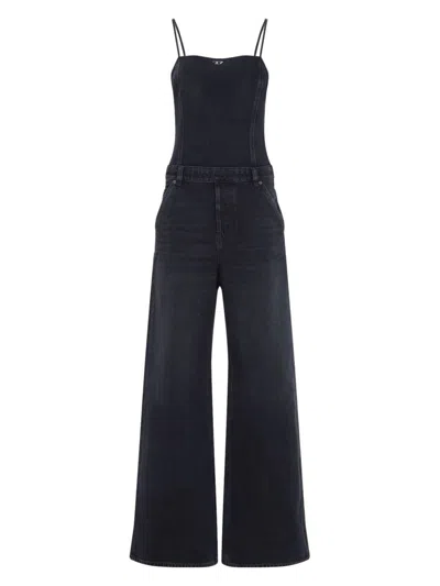 DIESEL WOMEN'S DENIM LONG JUMPSUIT
