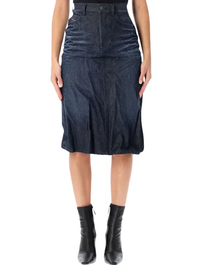 Diesel De-irti Denim Skirt In Blue