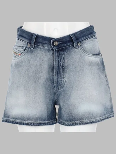 Diesel Women's Denim Shorts - Ss26 In Blue
