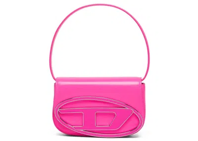 Pre-owned Diesel Women's  1dr Shoulder Bag In Pink Fluo