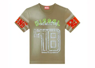 Pre-owned Diesel Women's  Tuncusl T-shirt In Light Brown