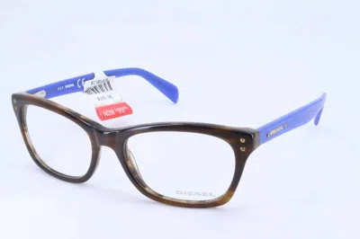 Diesel Women's Dl5073-1 Cat Eye Eyeglasses In Brown Blue