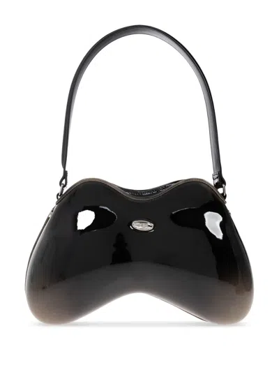Diesel Women Double-d Shoulder Bag In Black