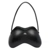 Diesel Double-d Curved Shoulder Bag In Black