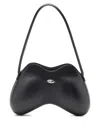 Diesel Double-d-shoulder Bag In Pu In Black