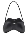 Diesel Double-d-shoulder Bag In Pu In Black