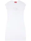 Diesel D-angiel Cotton Mini Dress In White
