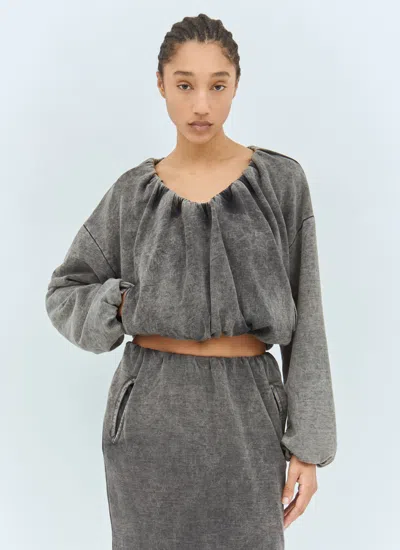 Diesel Women F-resy Sweatshirt In Gray