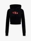 Diesel 'slimmy Hood' Sweatshirt In Black