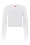 Diesel F-slimmy Cropped Sweatshirt In Multicolor