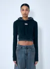 Diesel F-slimmy-hood-p5 Hoodie In Black