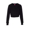 Diesel F-slimmy-od Sweatshirt In Black