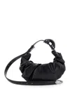 Diesel Grab D Black Handbag With Adjustable Shoulder Strap And Hair Clip Detail On The Handle In Ecoleather In Black