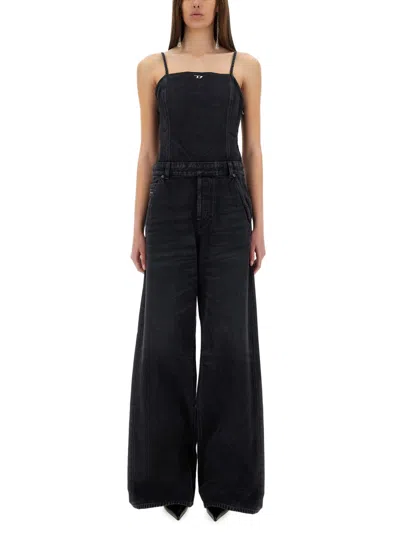 Diesel Women Jumpsuit With Denim Straps