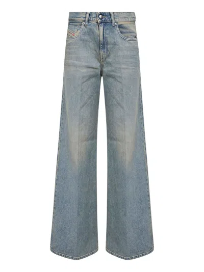 Diesel Women Ligh Blue Flare Jeans 1978 D-akemi 09n33 In Multi