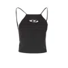 Diesel Women Black Stretch Polyester Blend T-wilight Top