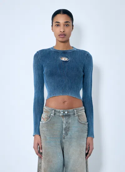 Diesel Women M-anchor-a Top In Blue