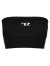 Diesel Tube Top With Logo Plaque In Black