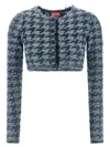 Diesel M-hella Cardigan In Blue